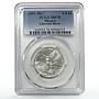 Mexico 1/4 onza Libertad Angel of Independence MS70 PCGS silver coin 1999
