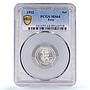 Peru 1 sol Republic Coinage National Defence Indian MS64 PCGS silver coin 1932