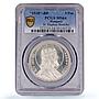 Hungary 5 pengo King Saint Stephan Istvan I Restrike MS64 PCGS silver coin 1938