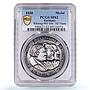 Germany Augsburg Confession Melanchton Luther Matte SP62 PCGS silver medal 1930