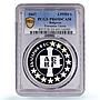 Bulgaria 1,95583 leva European Union Alphabet PR69 PCGS silver coin 2007