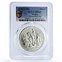 Mexico Puebla Battle General Zaragoza Horseman MS62 PCGS silver medal coin 1962