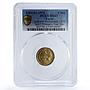 Egypt 5 milliemes Women's Year Muled 1975 KM-434 MS67 PCGS bronze coin 1973