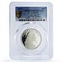 Sealand 10 dollars Princess Joan Politics X#3.1 PR66 PCGS silver coin 1977