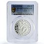 Gabon 1000 francs Zodiac Signs Pisces PR69 PCGS silver coin 2014