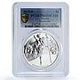 Tuvalu 1 dollar Fairy Tales Ballet Cinderella Literature PR69 PCGS Ag coin 2010