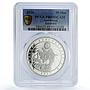 Azerbaijan 50 manat Karabakh War Mosque Fortress PR69 PCGS silver coin 2020