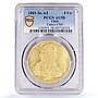 Chile 8 escudos King Carlos IV Coinage Mark AJ KM-54 AU58 PCGS gold coin 1801