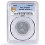 Czech Bohemia Moravia koruna German Occupation Coinage KM-4 MS63 PCGS coin 1943