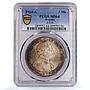 Germany Prussia 5 mark William Wilhelm II Thaler MS64 PCGS silver coin 1914