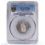 Netherlands Utrecht 1/4 gulden Armed Female KM-113 MS64 PCGS silver coin 1759