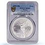 Mexico 1 onza Libertad Angel of Independence MS69 PCGS silver coin 1999