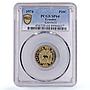 Ecuador 20 centavos Republic Coinage PATTERN TRIAL KM-Pn13 SP64 PCGS coin 1974