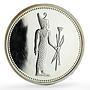 Egypt 5 pounds Ancient Treasures Goddess Neith Statue proof silver coin 1994