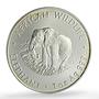 Zambia 5000 kwacha African Wildlife Elephant Fauna Matte silver coin 2000