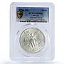 Mexico 1 onza Libertad Angel of Independence MS66 PCGS silver coin 1988