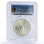 Mexico 1 onza Libertad Angel of Independence MS67 PCGS silver coin 1991