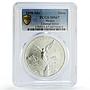 Mexico 1 onza Libertad Angel of Independence MS67 PCGS silver coin 1998