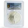 Mexico 1 onza Libertad Angel of Independence MS68 PCGS silver coin 1996