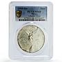 Mexico 1 onza Libertad Angel of Independence MS68 PCGS silver coin 1999