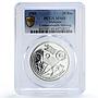 Malaysia 25 ringgit Commonwealth Meeting Politics MS69 PCGS silver coin 1989