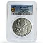 Congo 1000 francs African Art Culture Mursi People MS70 PCGS silver coin 2014