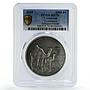 Cameroon 1000 francs African Ounce Wildlife Camels MS70 PCGS silver coin 2019