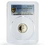 Mauritius 1/4 rupee Republic Coinage Queen Elizabeth PR67 PCGS CuNi coin 1971