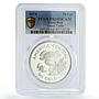 Costa Rica 50 colones Conservation Turtle Fauna PR68 PCGS silver coin 1974