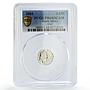 South Africa 2 1/2 cents Conservation Owl Bird Fauna PR68 PCGS silver coin 2004