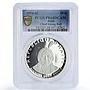 Haiti 10 gourdes Indian Chieftains Sitting Bull PR68 PCGS silver coin 1970