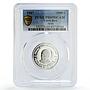 Costa Rica 1000 colones President Arias Nobel Prize PR69 PCGS silver coin 1987