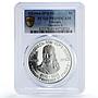 Ethiopia 5 dollars Emperor King Theodros II Politics PR69 PCGS silver coin 1972