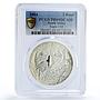 South Africa 2 rand Conservation Owl Bird Fauna PR69 PCGS silver coin 2004