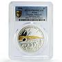Palau 5 dollars Meteorites Fall Nantan Bulls Space PR69 silver coin 2006