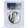 Ethiopia 5 dollars Empress Zewditu Zauditu Politics PR70 PCGS silver coin 1972