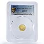 Belarus 10 roubles History Culture Ballet Dancer KM-129 PR70 PCGS gold coin 2005