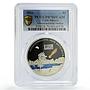 Cook Islands 5 dollars Meteorites Muonionalusta Space PR70 PCGS silver coin 2011