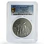 Cameroon 1000 francs African Ounce Wildlife Warthog SP70 PCGS silver coin 2017