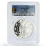 Benin 1000 francs Nature Protection Lion Fauna PL68 PCGS silver coin 2016