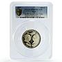 Haiti 100 gourdes Sadat Begin Peace Talks Politics PR65 PCGS silver coin 1977