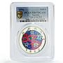 Uganda 2000 shillings Lunar Calendar Rat Mouse Year PR67 PCGS silver coin 1996