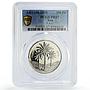 Iraq 250 fils FAO World Food Day Palm Trees PR67 PCGS nickel coin 1970