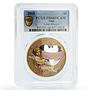 Niue 2 dollars Love Always Cupid Angel Gilt PR68 PCGS silver coin 2015