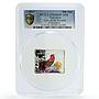 Tanzania 500 shillings Lunar Calendar Rooster Year PR68 PCGS silver coin 2017