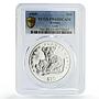 Eritrea 10 dollars Preserve Planet Earth Lion Camel PR69 PCGS silver coin 1995