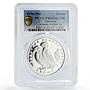 Gibraltar 1 crown Preserve Planet Earth Puffins Birds PR69 PCGS silver con 1996