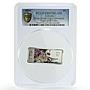 Liberia 5 dollars Lunar Year of the Tiger Tiger Cubs PR67 PCGS silver coin 2010