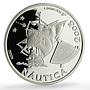 Portugal 10 euro Ibero-American Navigation Nautica Ship proof silver coin 2003