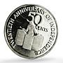 Trinidad Tobago 50 cents Independence Anniversary Drummer proof silver coin 1982